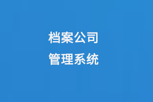 档案公司管理系统提高档案管理效率，保障档案信息安全-大图